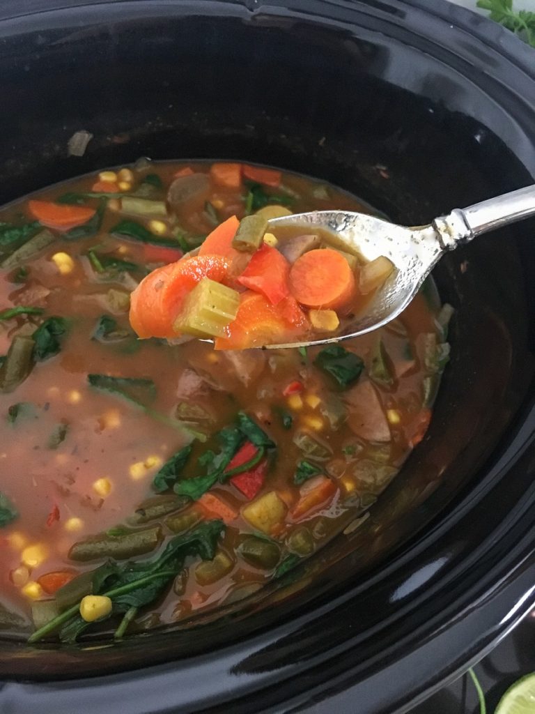 Slow Cooker Chicken Vegetable Stew Recipe - The Free Cookbook Club