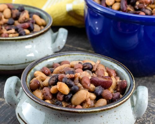 Slow Cooker 4-Bean Baked Beans with Bacon Recipe