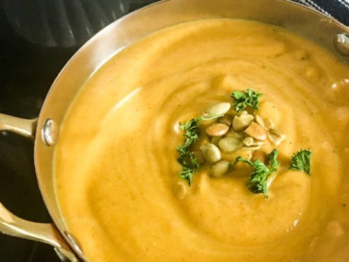 Slow Cooker Curried Butternut Squash Soup Recipe