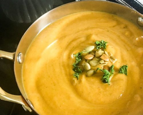 Slow Cooker Curried Butternut Squash Soup Recipe